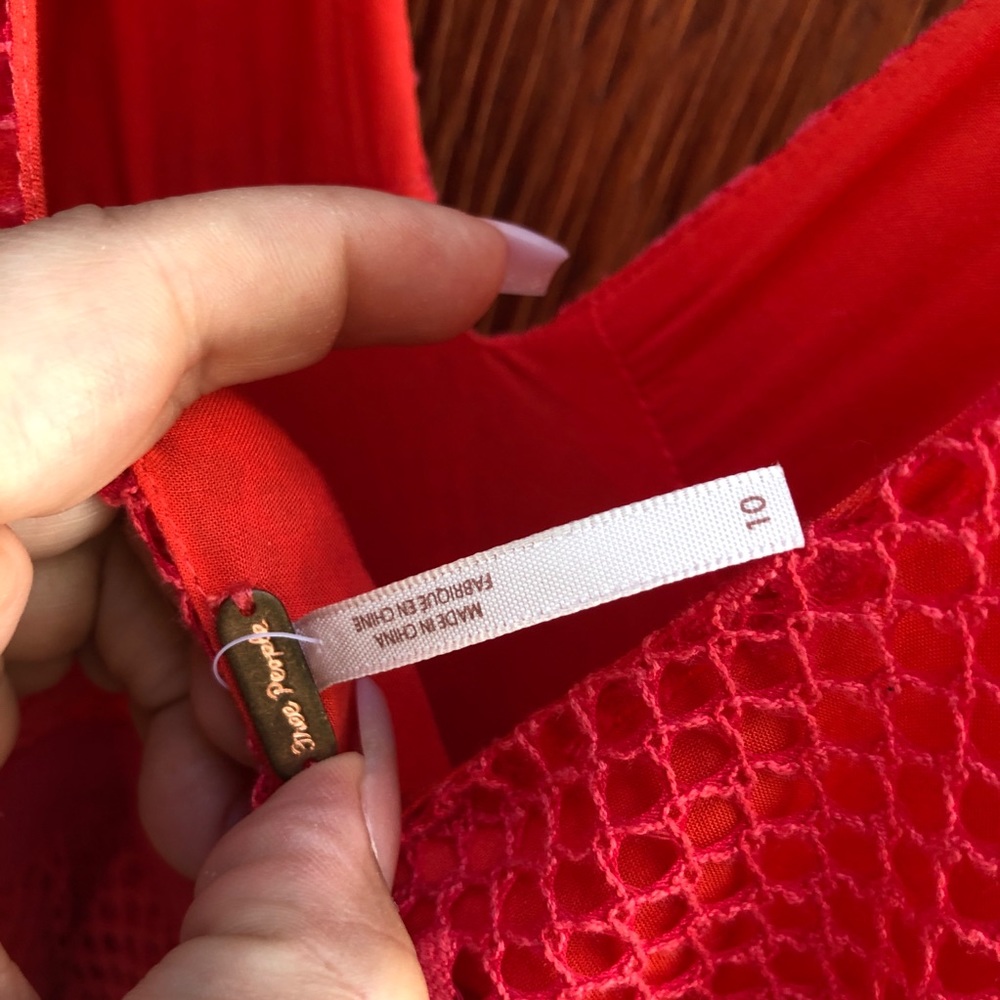 Free People Gorgeous Bright Pink Crochet Dress - Picture 5 of 5